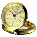 Seiko Bedside Gold Tone Travel Alarm Clock